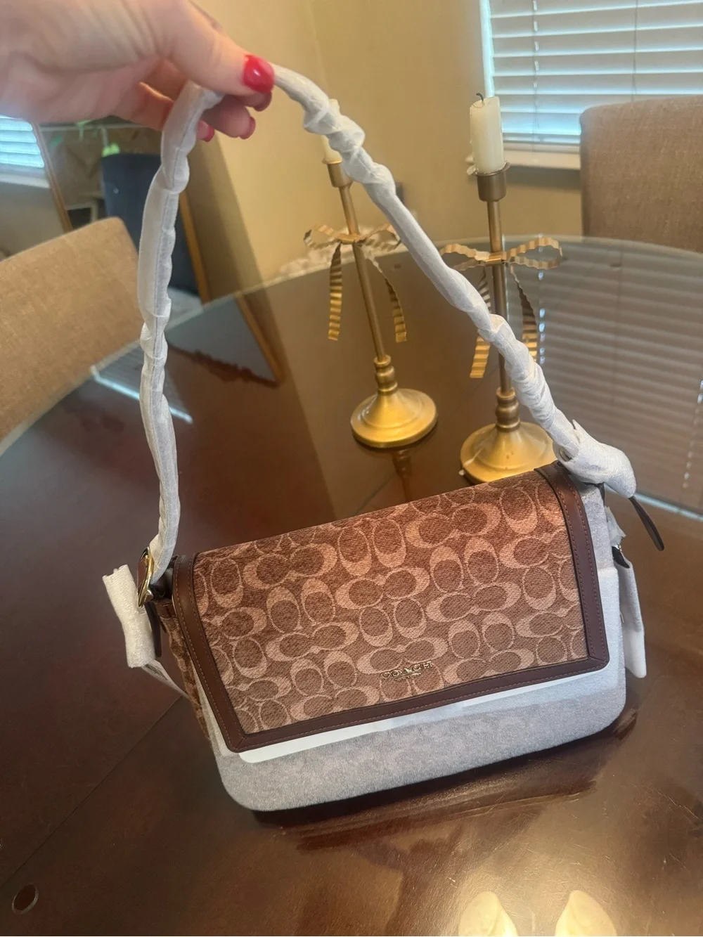 Etta flap bag Chenille